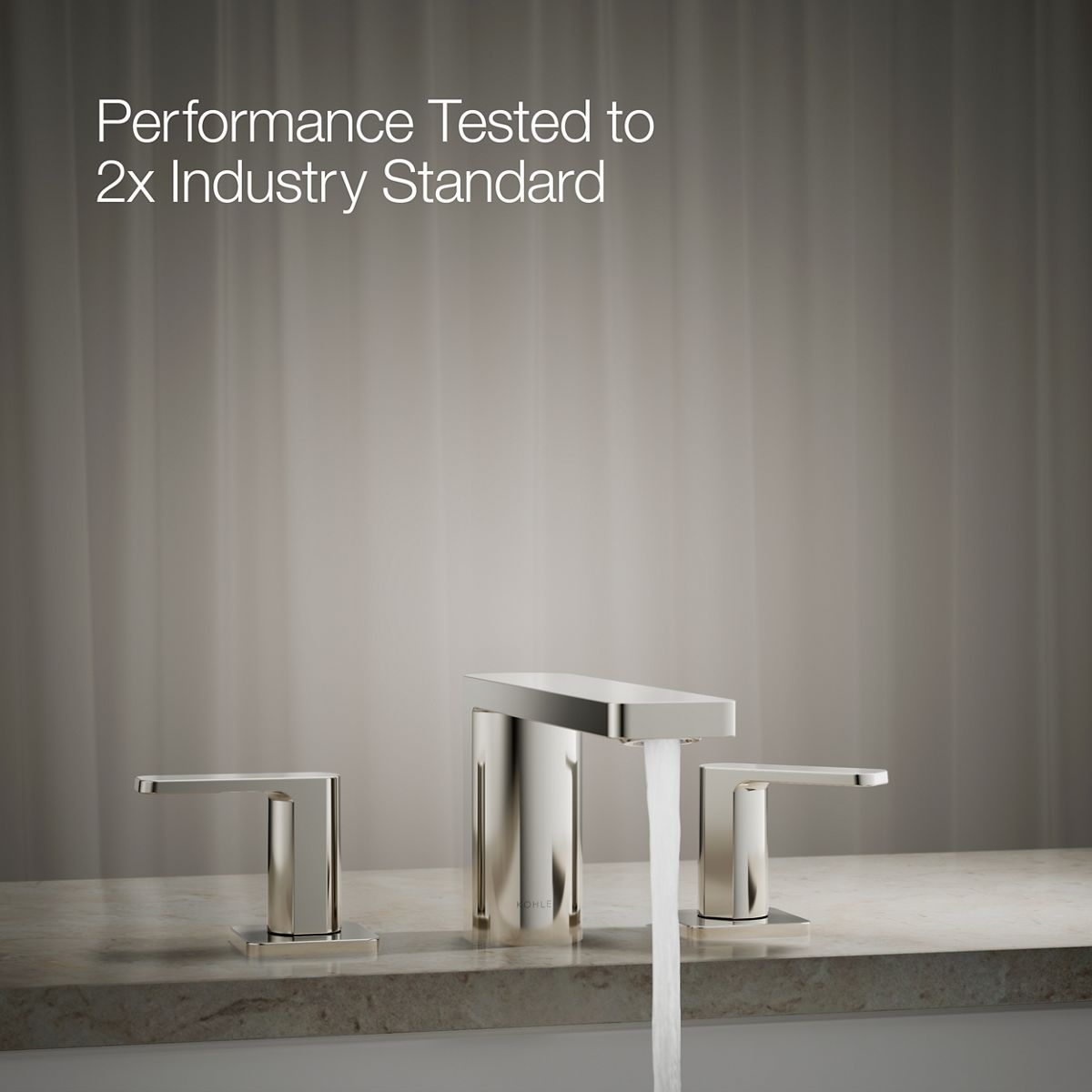 Parallel Two-Handle Deck-Mount Bath Faucet | K-27121-4 | KOHLER