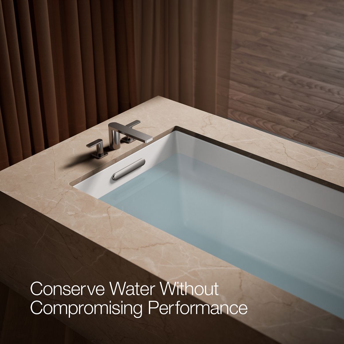 Parallel Two-Handle Deck-Mount Bath Faucet | K-27121-4 | KOHLER