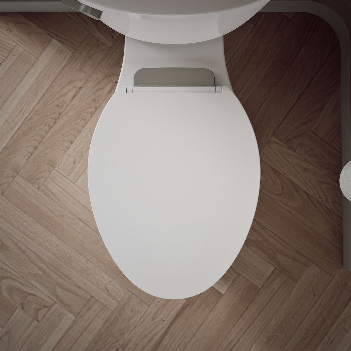 Glissade ReadyLatch Elongated Toilet Seat | K-27331-BN | KOHLER