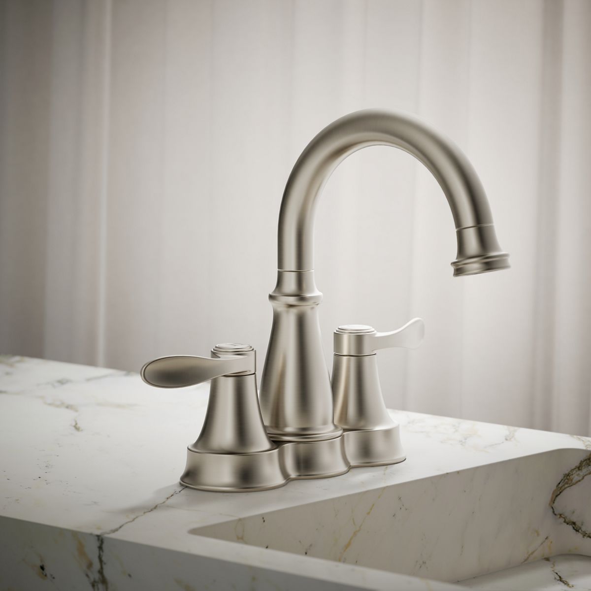 Bellera Centerset Bathroom Sink Faucet | K-27378-4N | KOHLER