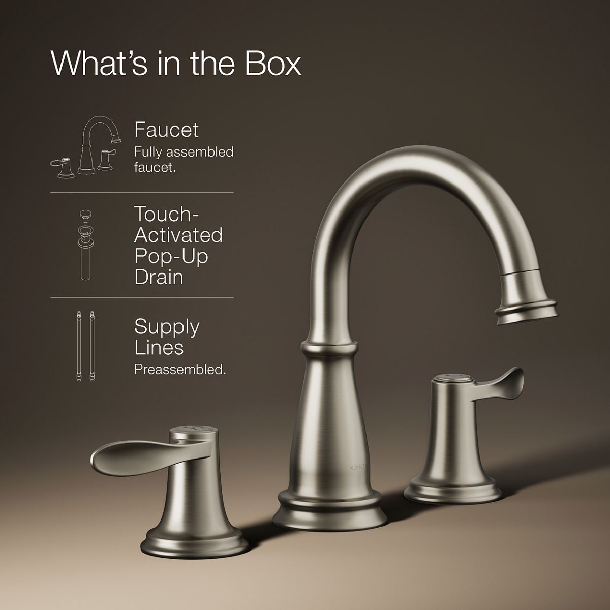 Bellera Widespread Bathroom Sink Faucet | K-27380-4 | KOHLER