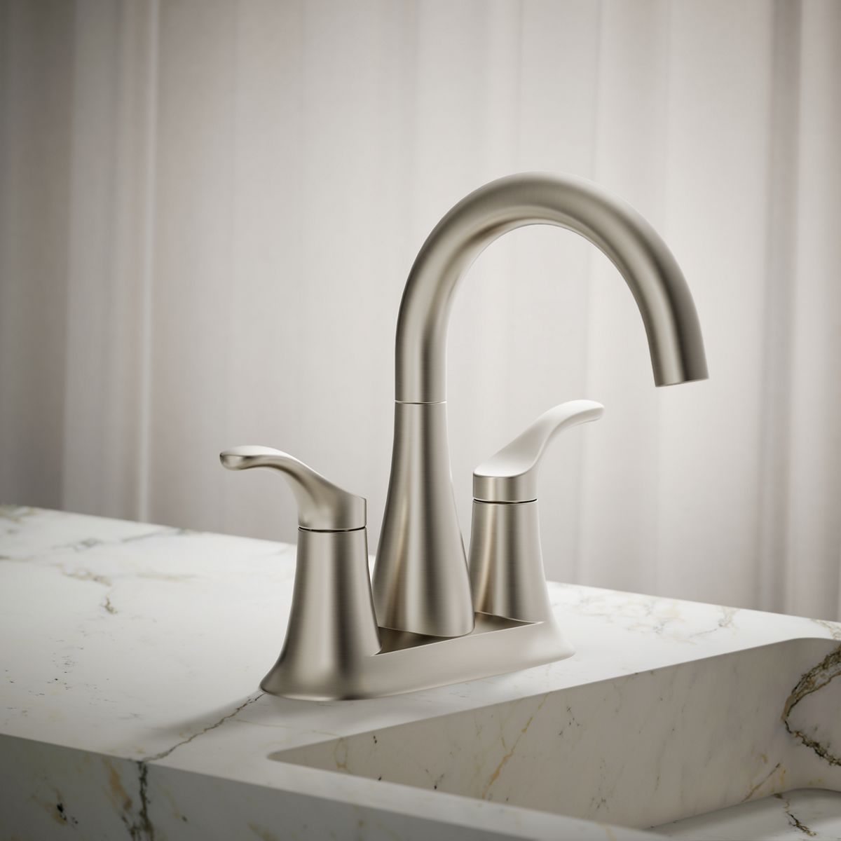 Simplice Centerset Bathroom Sink Faucet | K-27388-4N | KOHLER