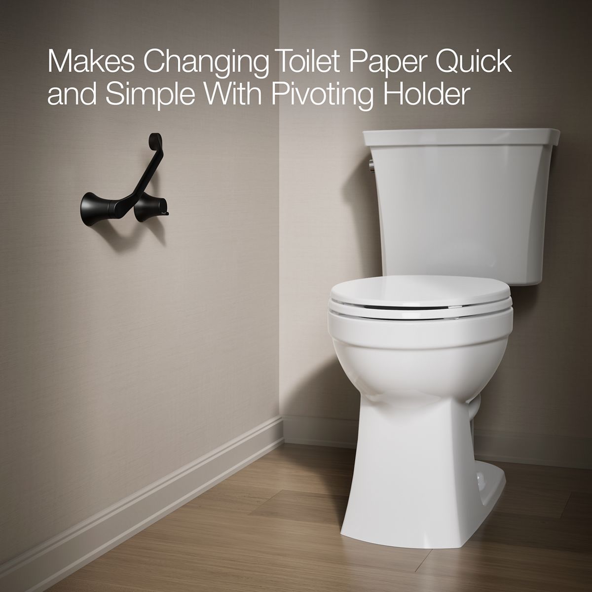 Simplice Pivoting Toilet Paper Holder | K-27397 | KOHLER