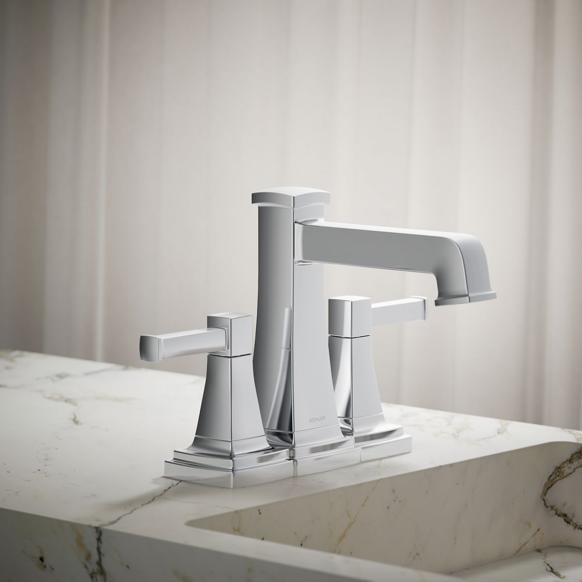 Riff Centerset Bathroom Sink Faucet | K-27398-4K | KOHLER