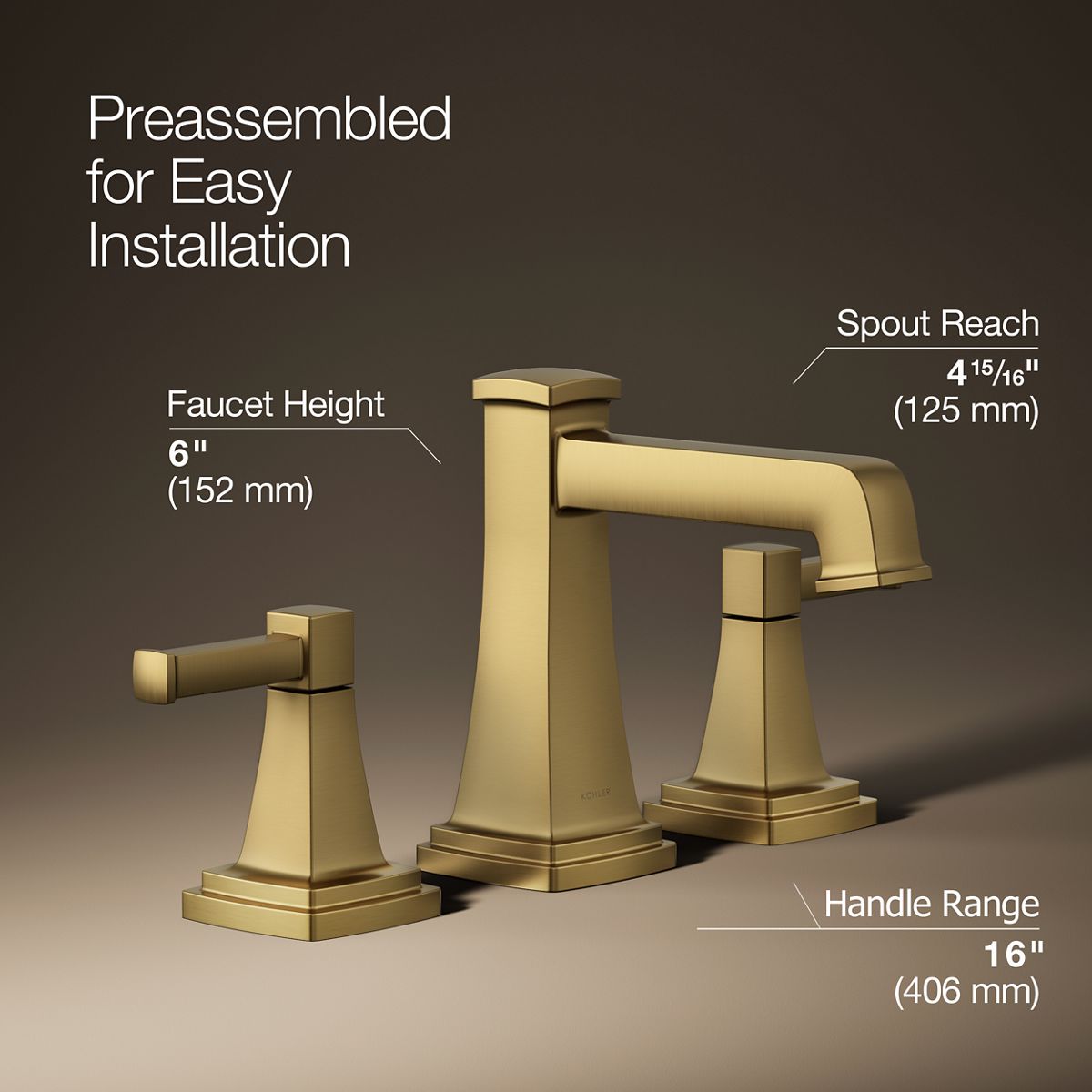 3/4 view of product with dimensions