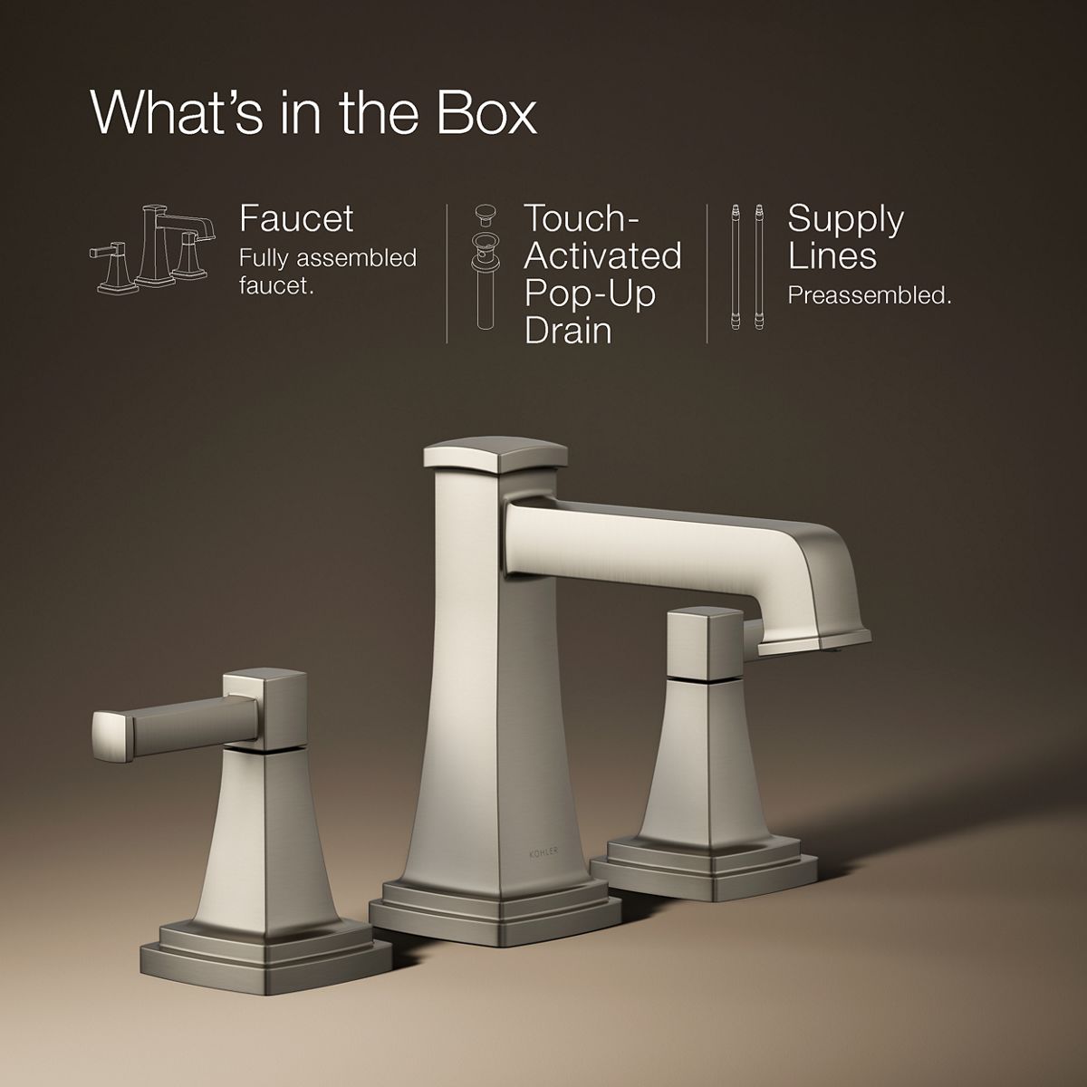 Riff Widespread Bathroom Sink Faucet | K-27399-4 | KOHLER