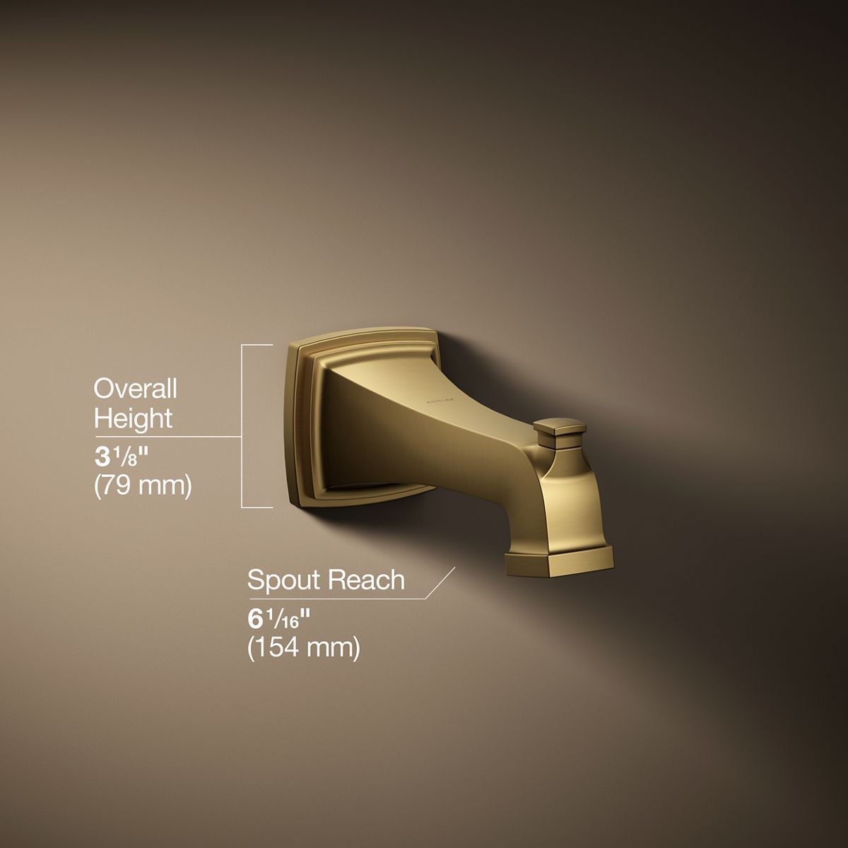 3/4 view of product with dimensions