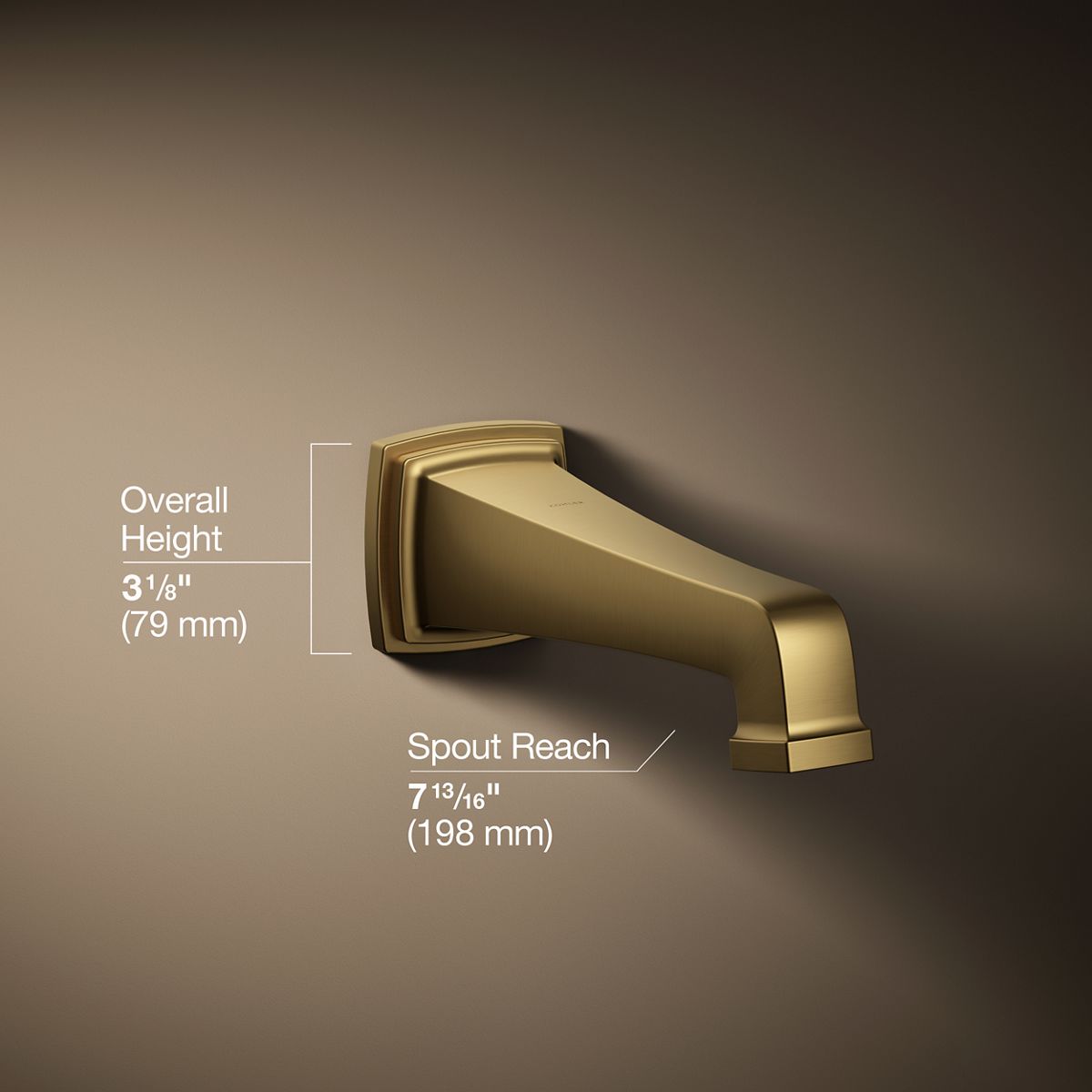 3/4 view of product with dimensions