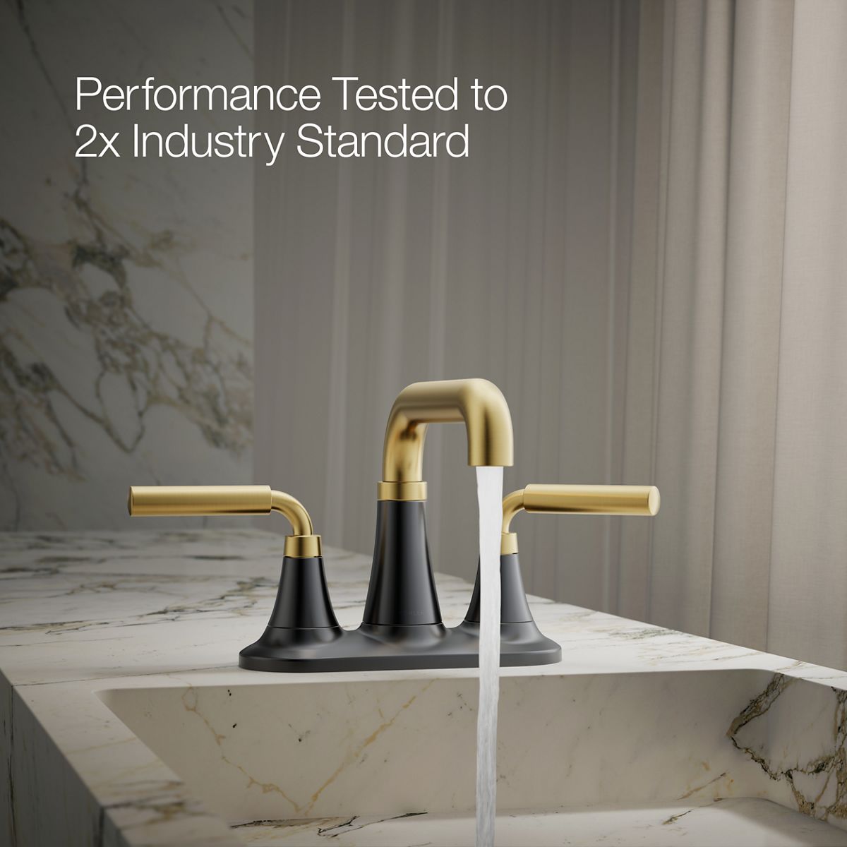 Tone Centerset Bathroom Sink Faucet | K-27414-4N | KOHLER