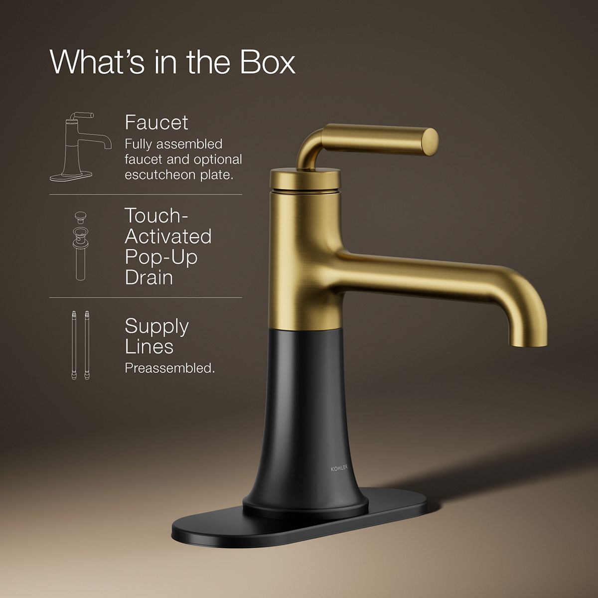 Tone Single-Handle Bathroom Sink Faucet | K-27415-4 | KOHLER