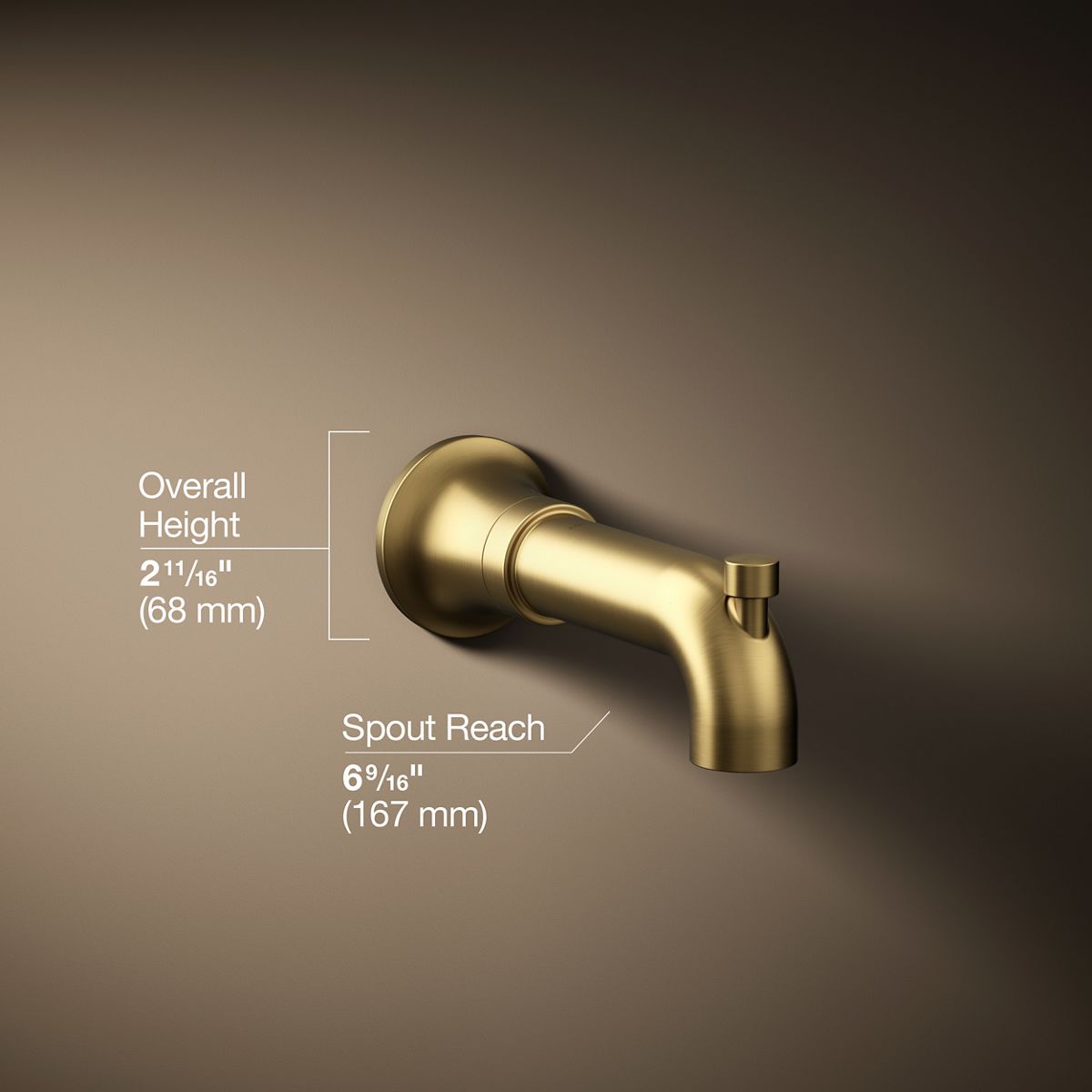 3/4 view of product with dimensions