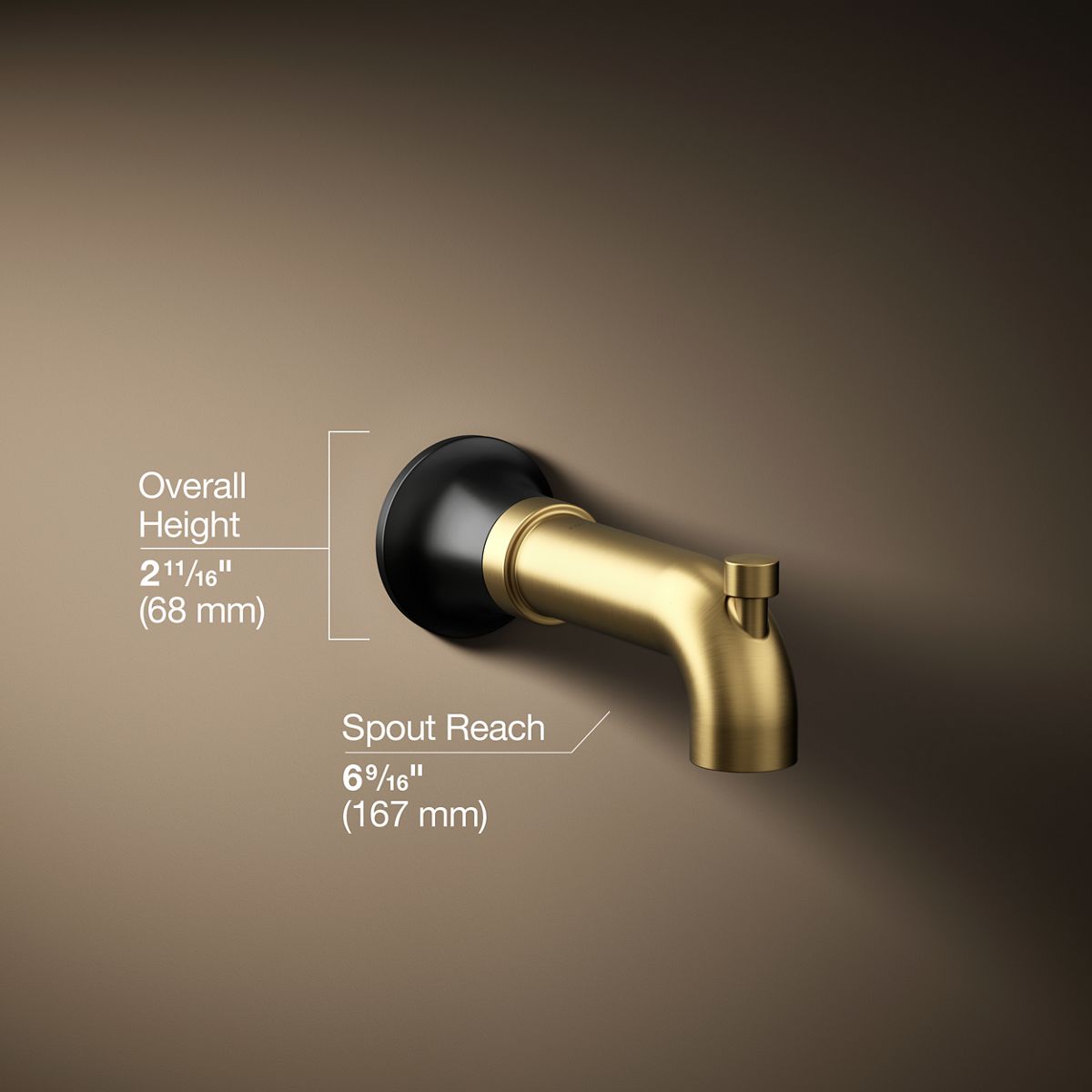 3/4 view of product with dimensions
