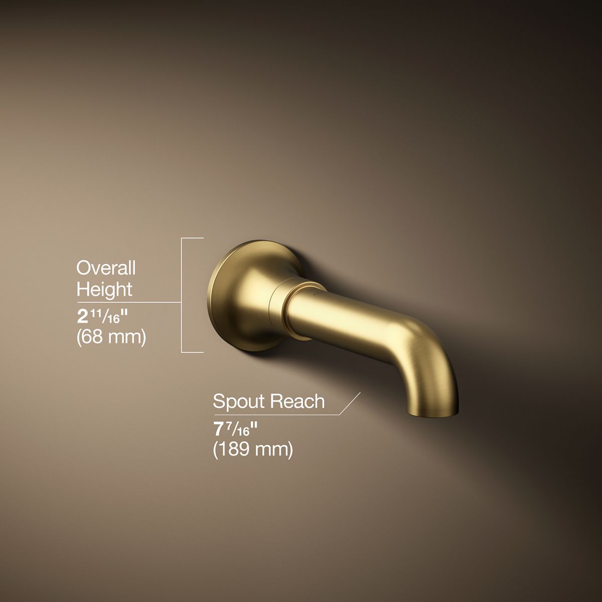 3/4 view of product with dimensions