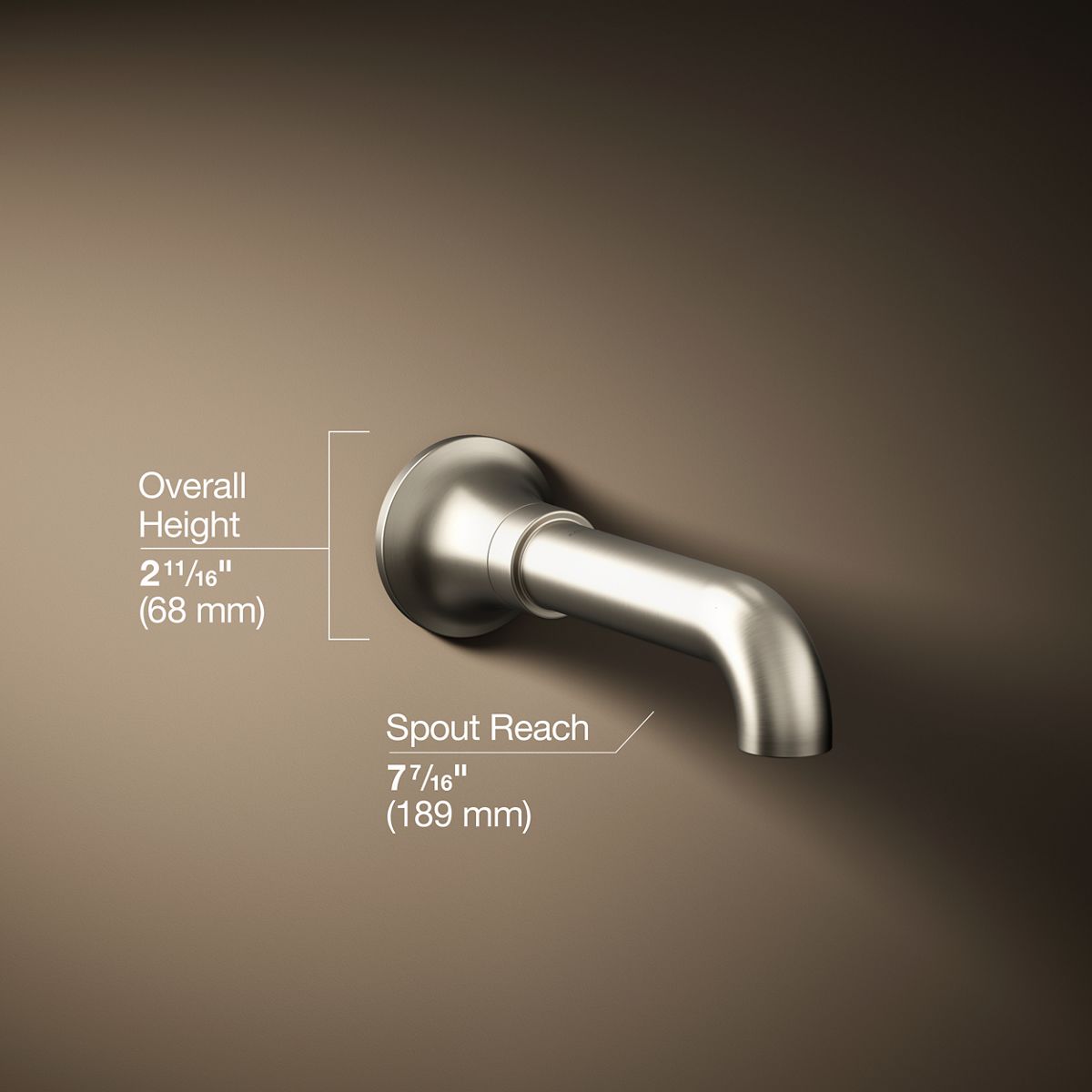 3/4 view of product with dimensions