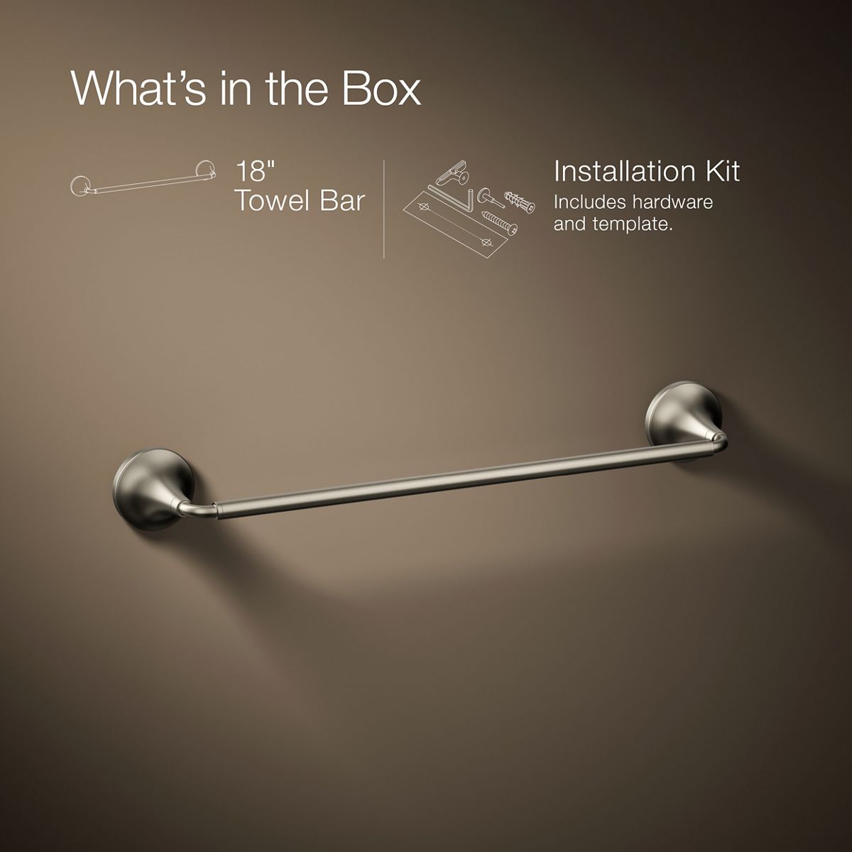 Tone 18-Inch Towel Bar | K-27425 | KOHLER