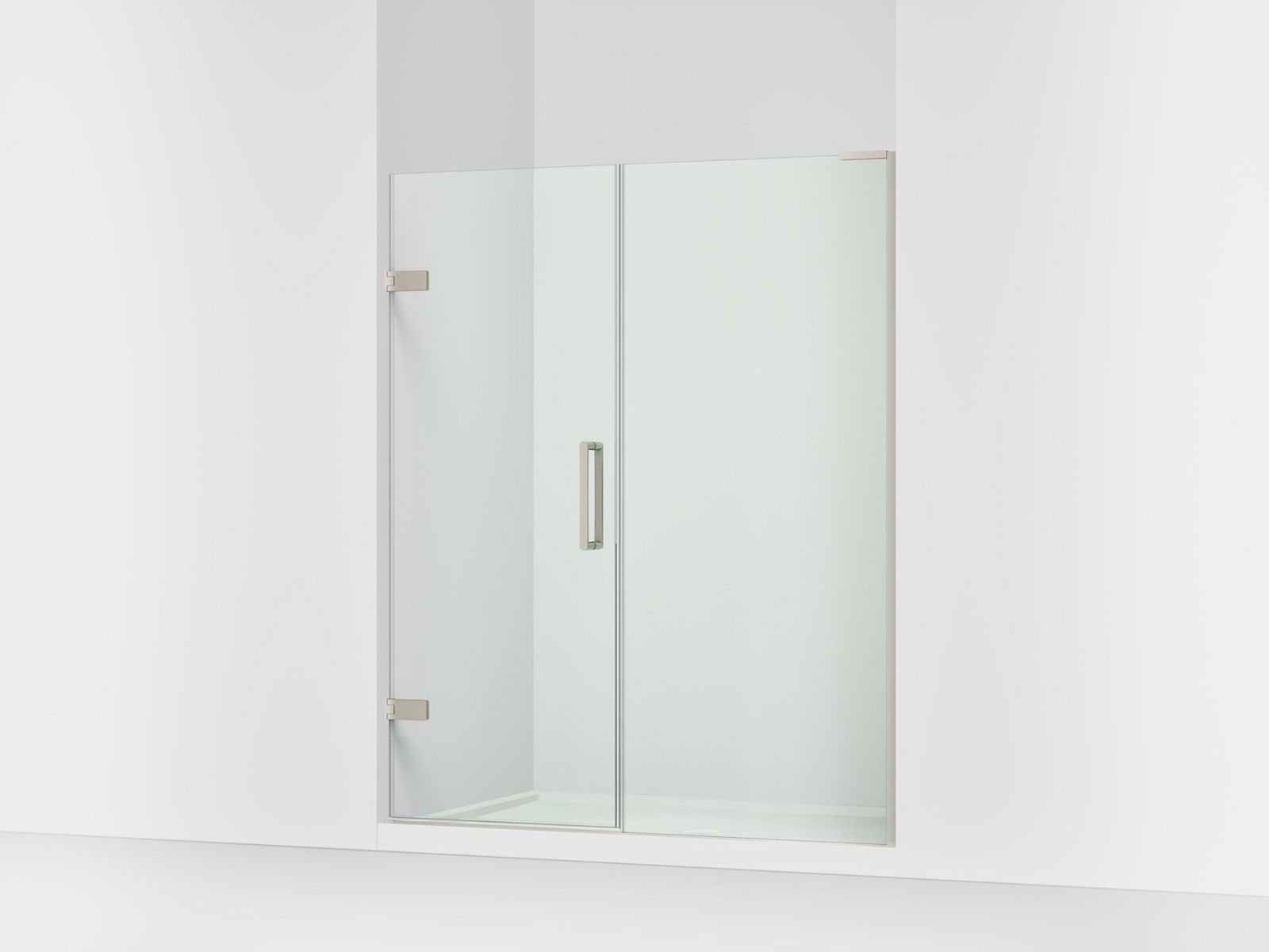Composed Frameless Pivot Shower Door | K-27618-10L | KOHLER