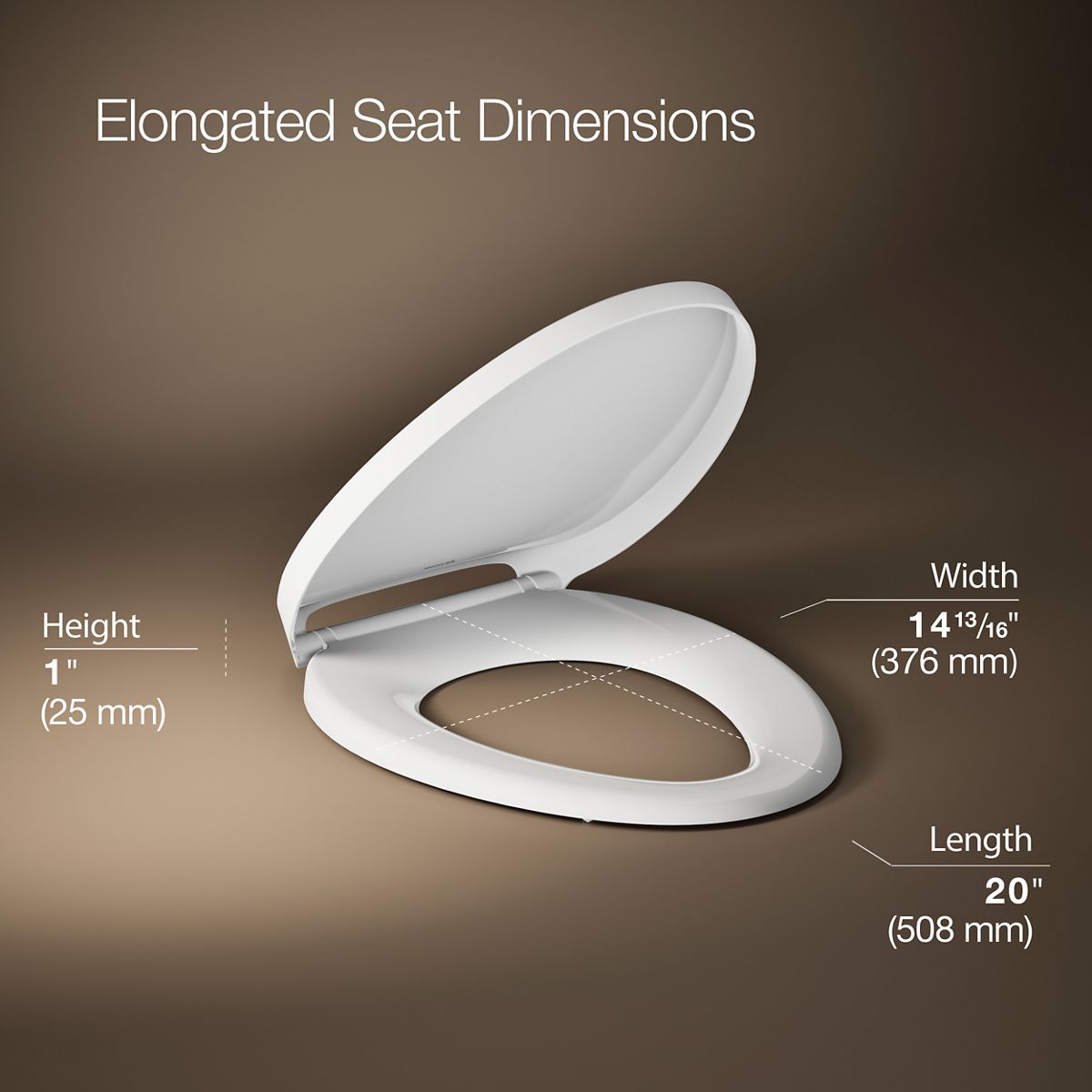 3/4 view of product with dimensions