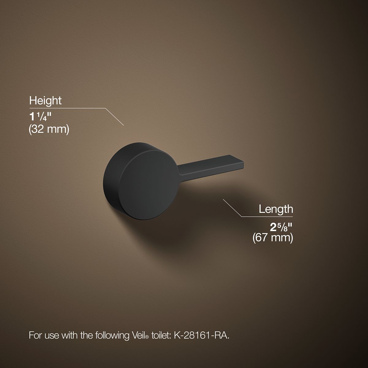 Veil Right-Hand Trip Lever | K-28122-R | KOHLER