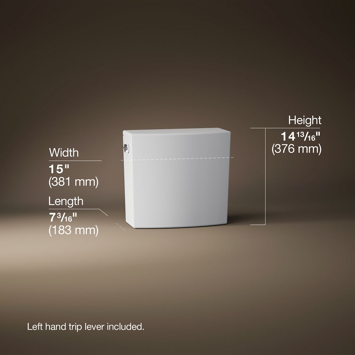 Veil Toilet Tank, 1.28 gpf | K-28141 | KOHLER