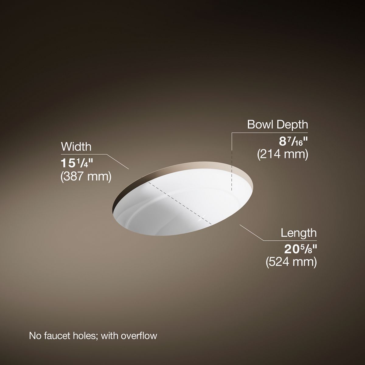 3/4 view of product with dimensions