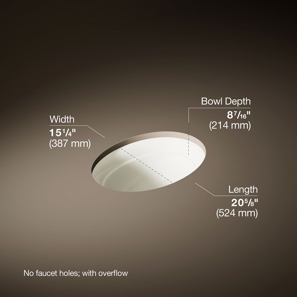 3/4 view of product with dimensions