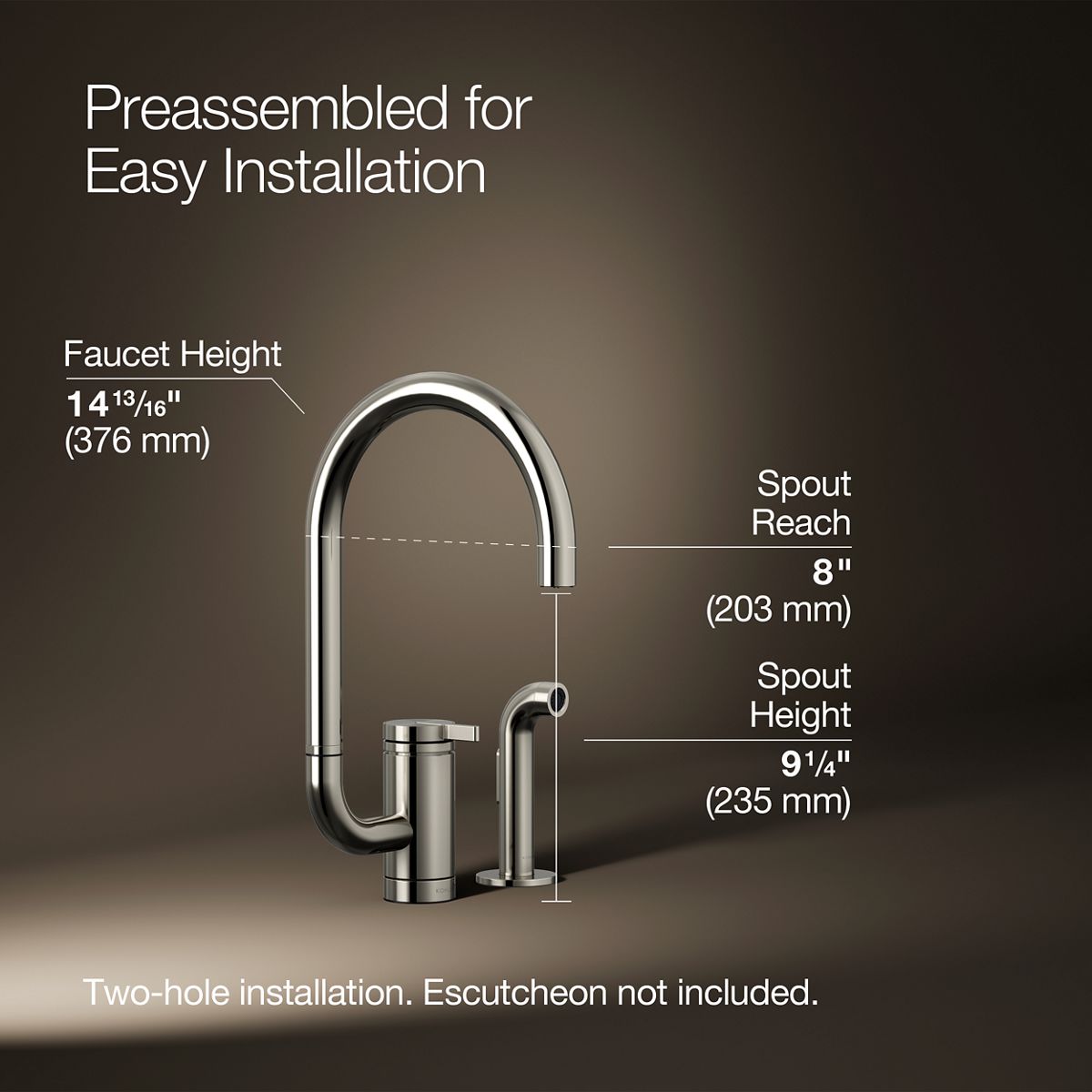 Components Kitchen Faucet W/ Side Sprayer | K-28272 | KOHLER