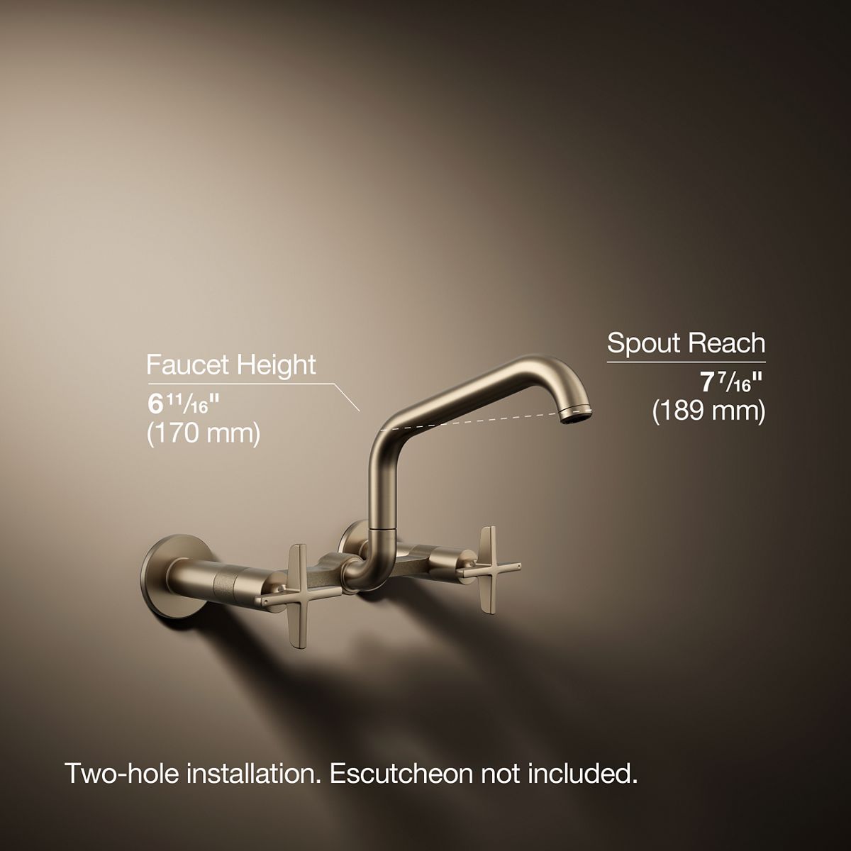 3/4 view of product with dimensions