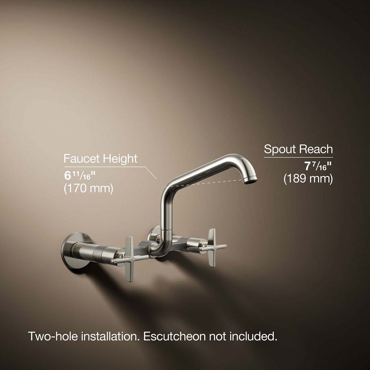 3/4 view of product with dimensions