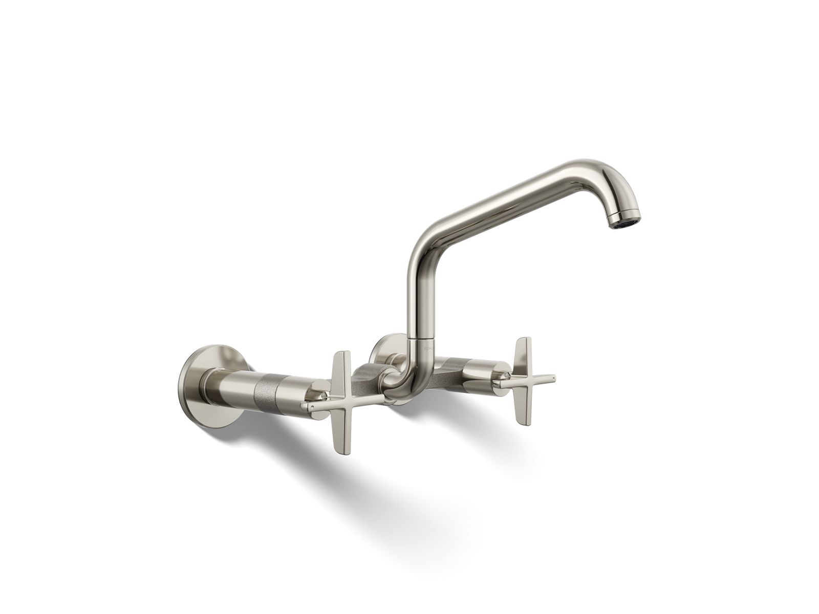 Billet Two-hole wall-mount bridge kitchen sink faucet