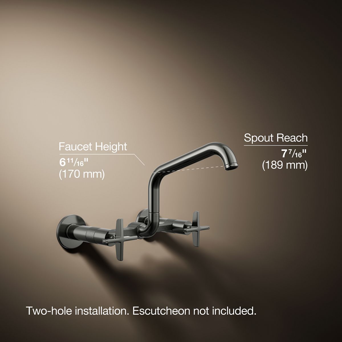 3/4 view of product with dimensions
