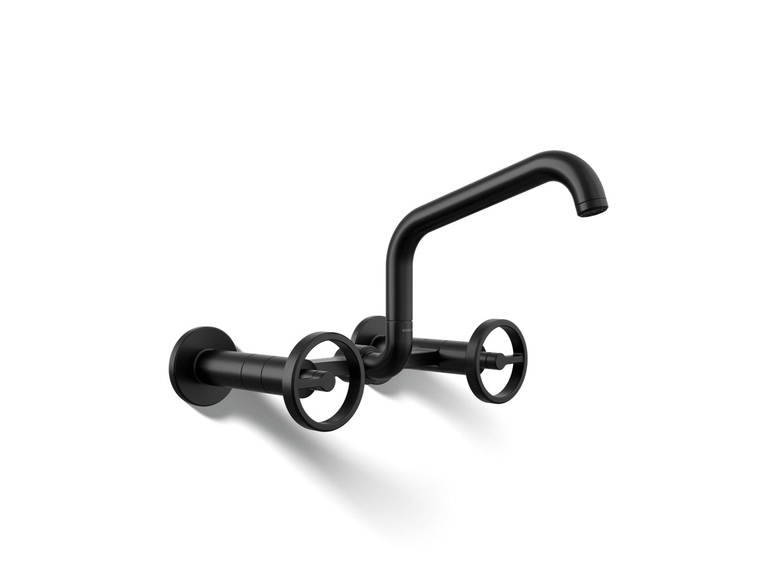Billet Two-hole wall-mount bridge kitchen sink faucet