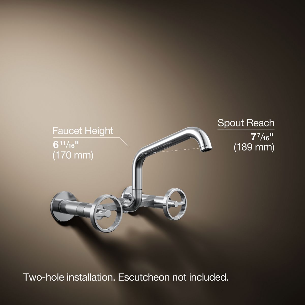 3/4 view of product with dimensions