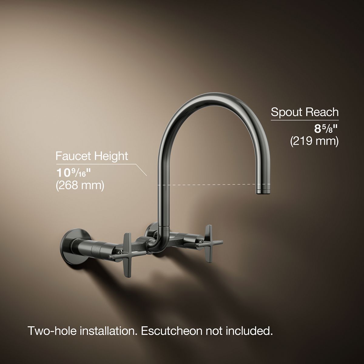 3/4 view of product with dimensions