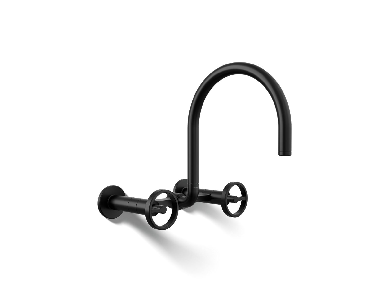 Billet Two-hole wall-mount bridge kitchen sink faucet