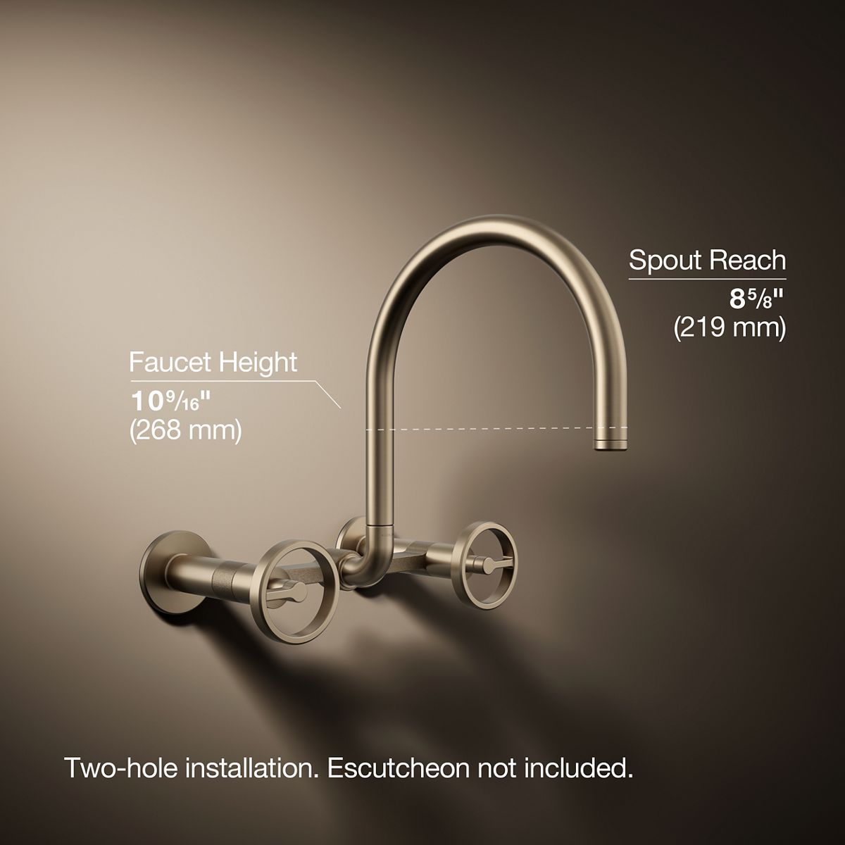3/4 view of product with dimensions
