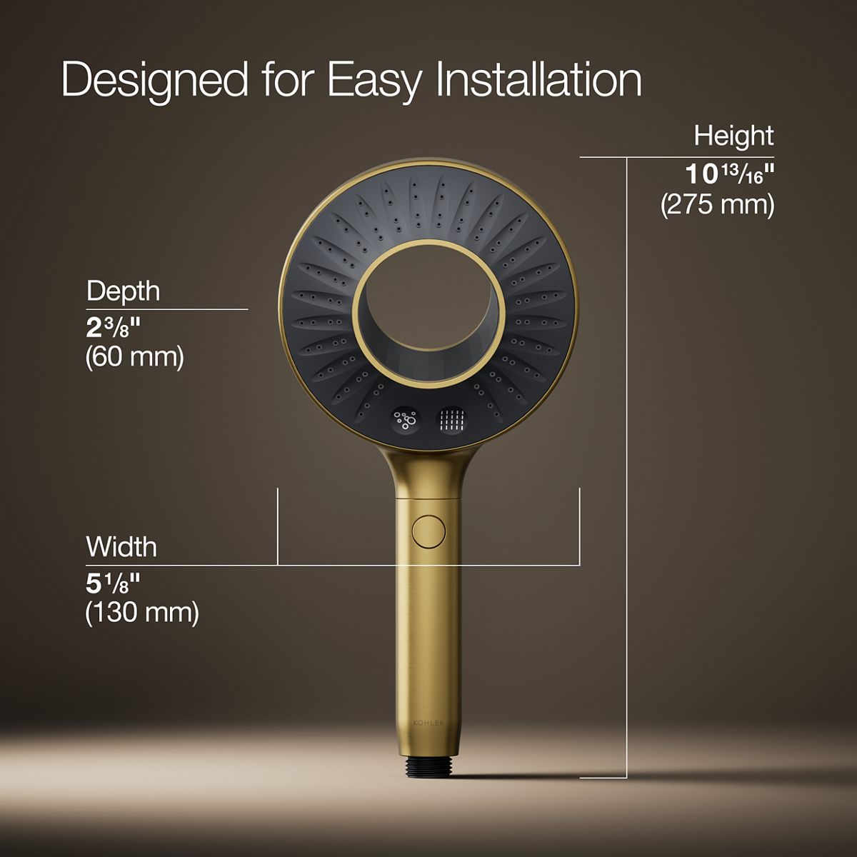 SpaViva Two-Function Hand Shower 2.5 GPM | K-28681-Y | KOHLER
