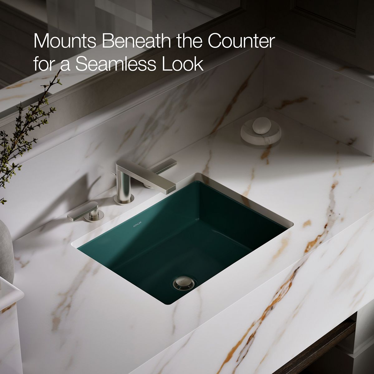 Verticyl Undermount Rectangular Bathroom Sink | K-2882 | KOHLER