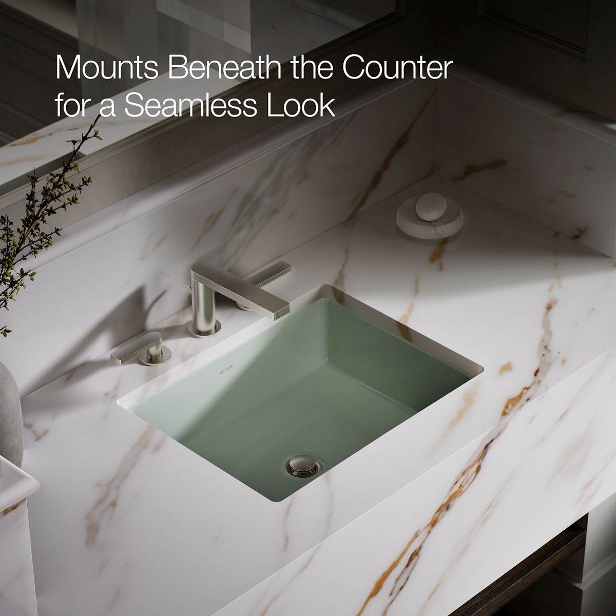 Verticyl Undermount Rectangular Bathroom Sink | K-2882 | KOHLER
