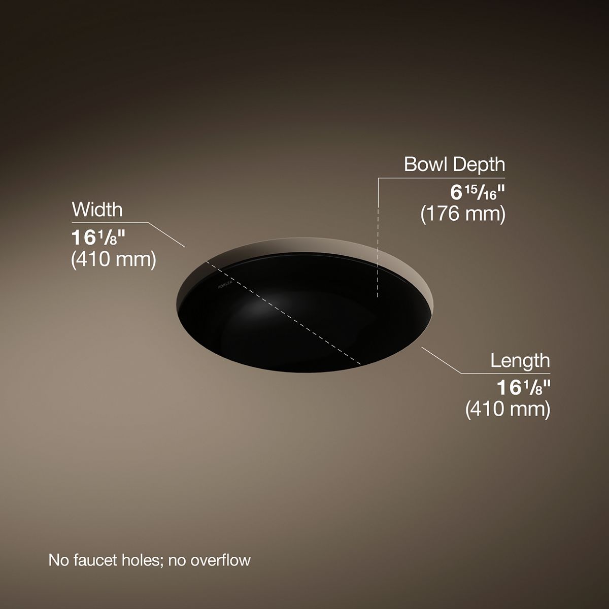 3/4 view of product with dimensions