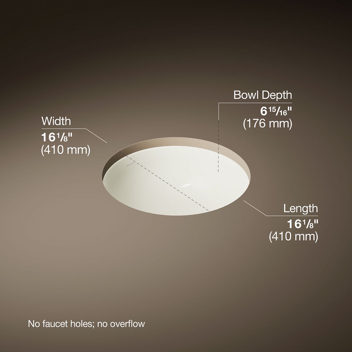 3/4 view of product with dimensions