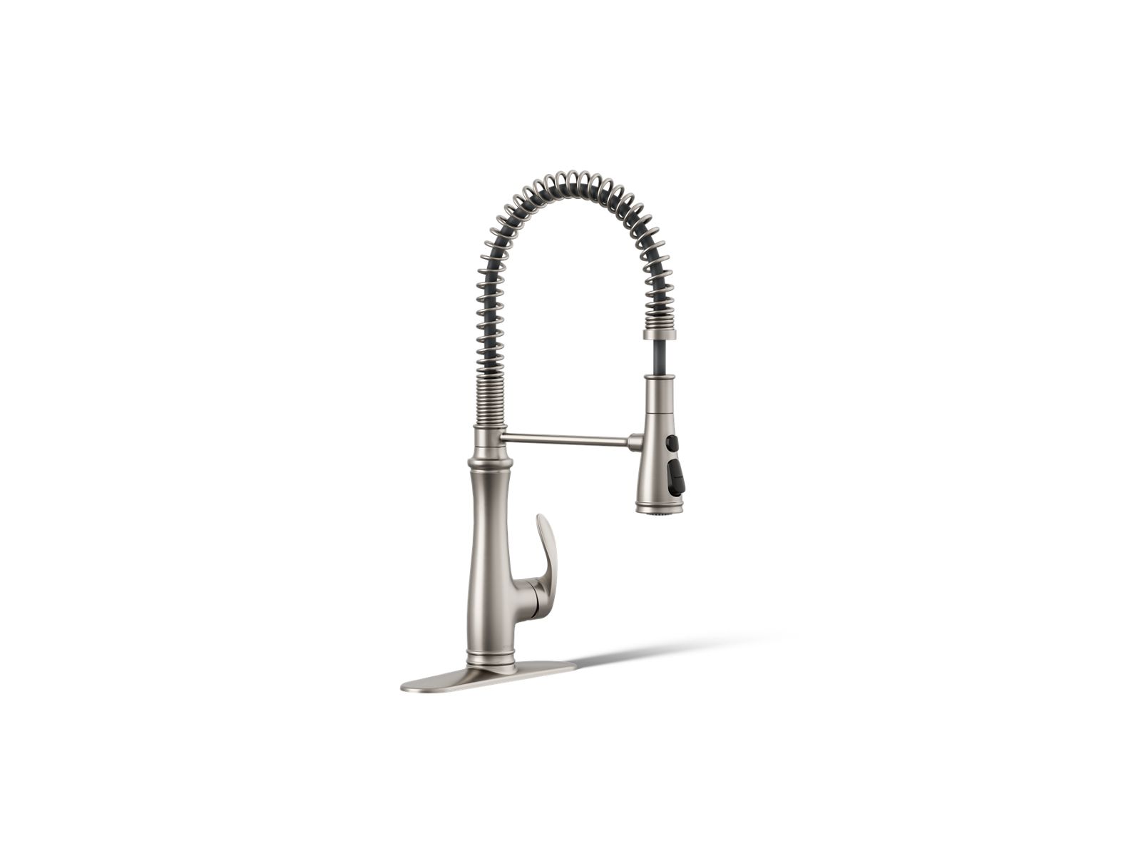 Bellera Semi-professional kitchen sink faucet with three-function sprayhead