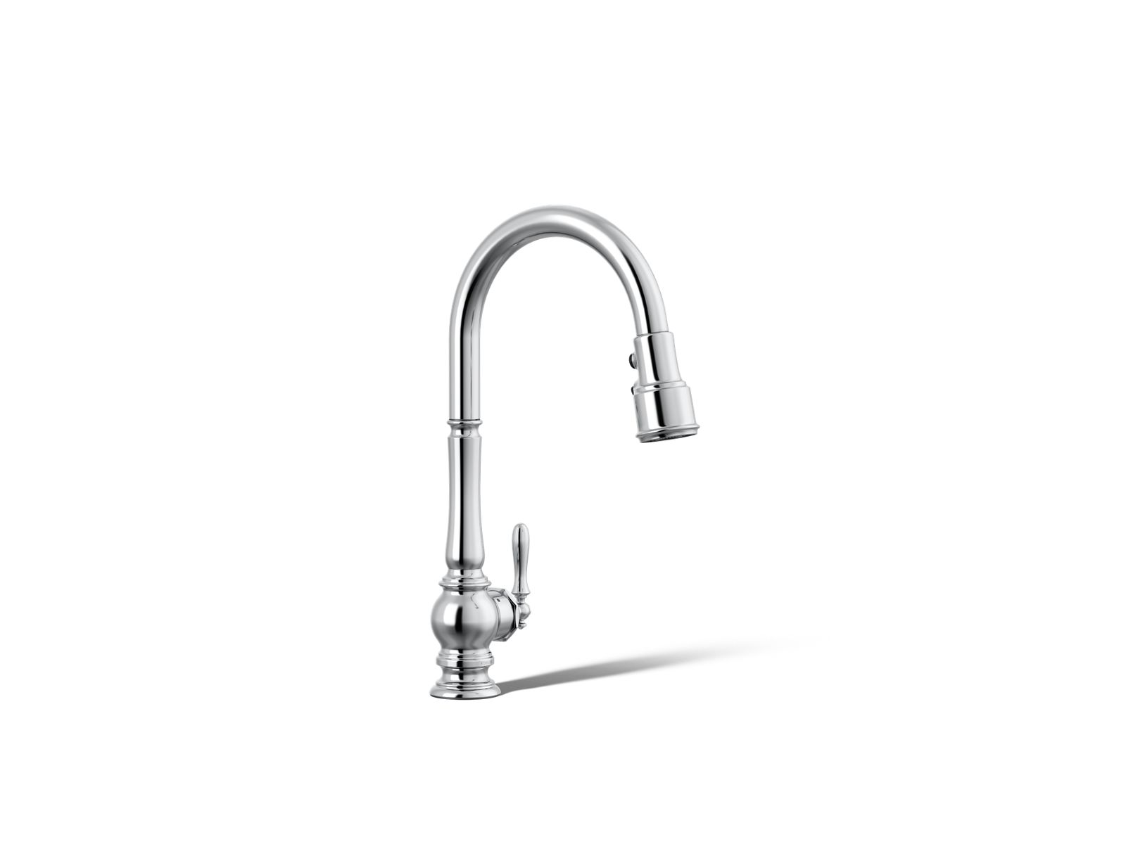 Artifacts® Touchless pull-down kitchen sink faucet with three-function sprayhead