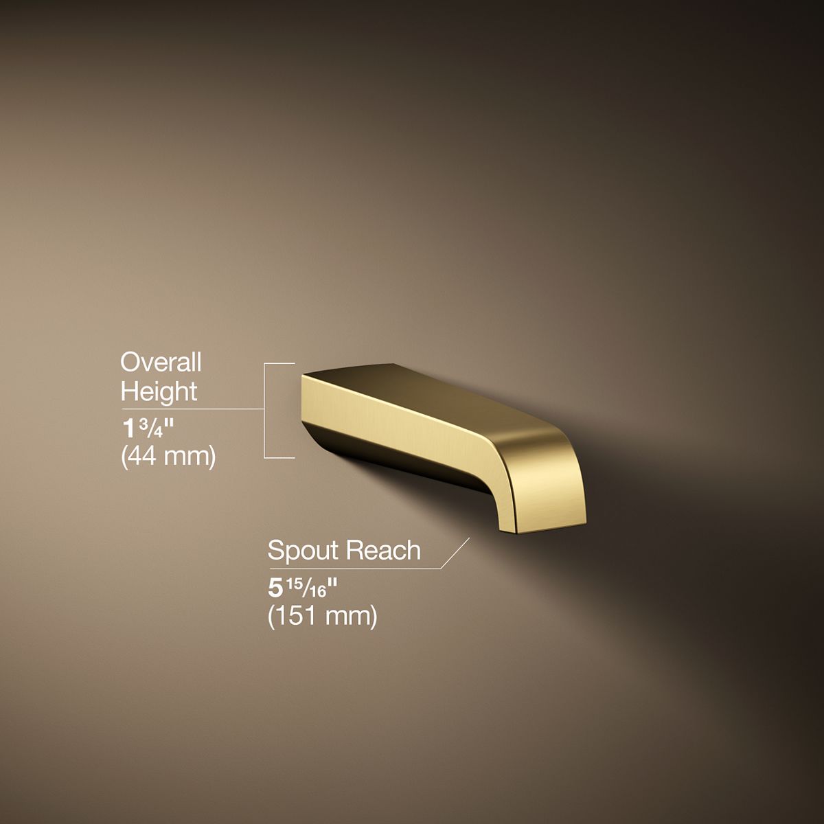 3/4 view of product with dimensions