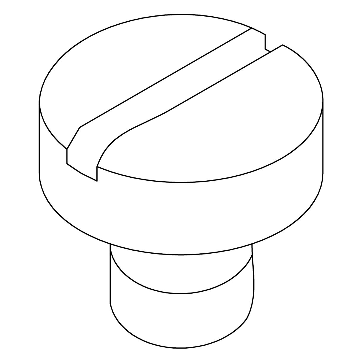 Kohler Genuine Parts Screw, M4-0.7mm X 6MM, FLAT HEAD
