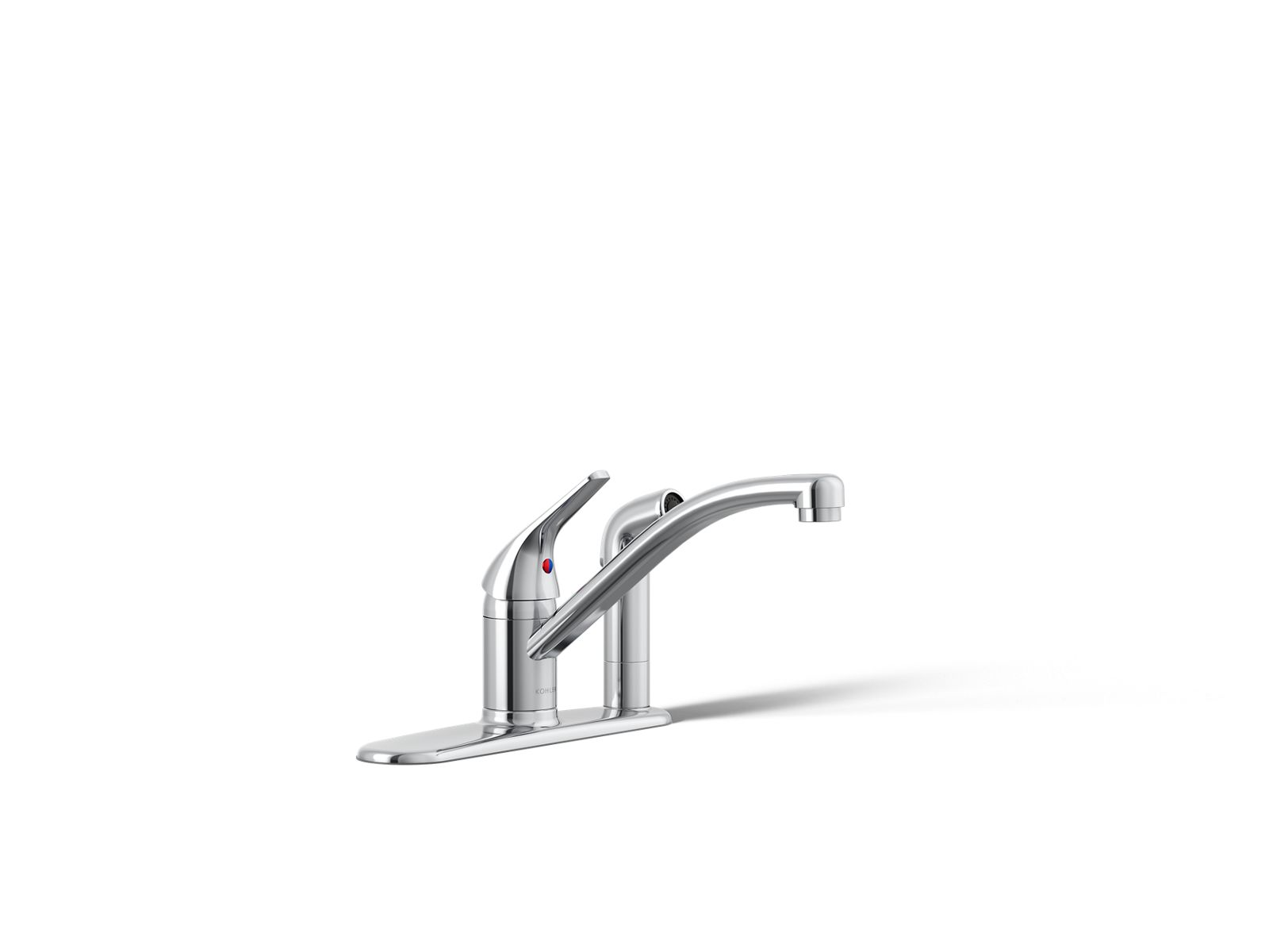 Jolt Single-handle kitchen sink faucet with side sprayer