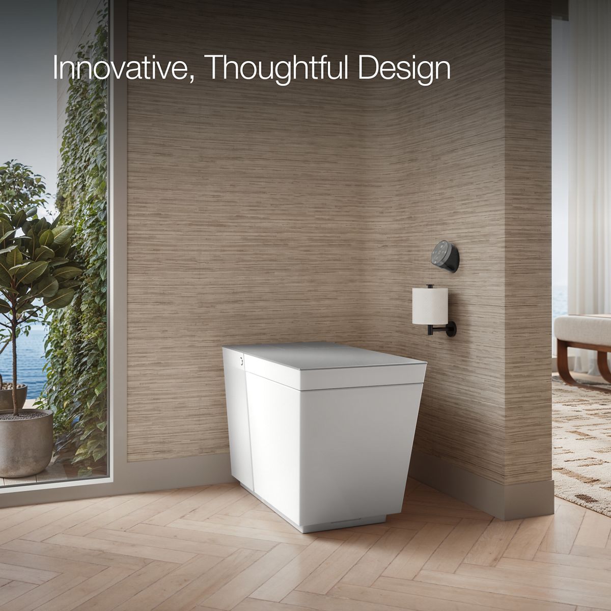 Up to 2 walls & multiple product categories visible, 2-point perspective