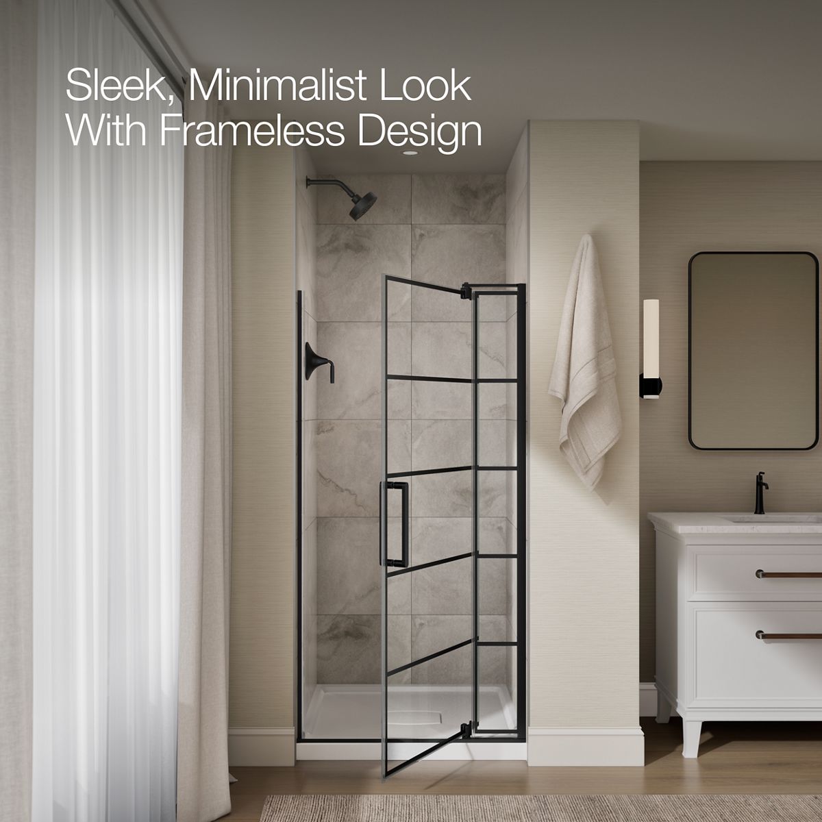 angled view, not straight-on, 1-point perspective, product in use