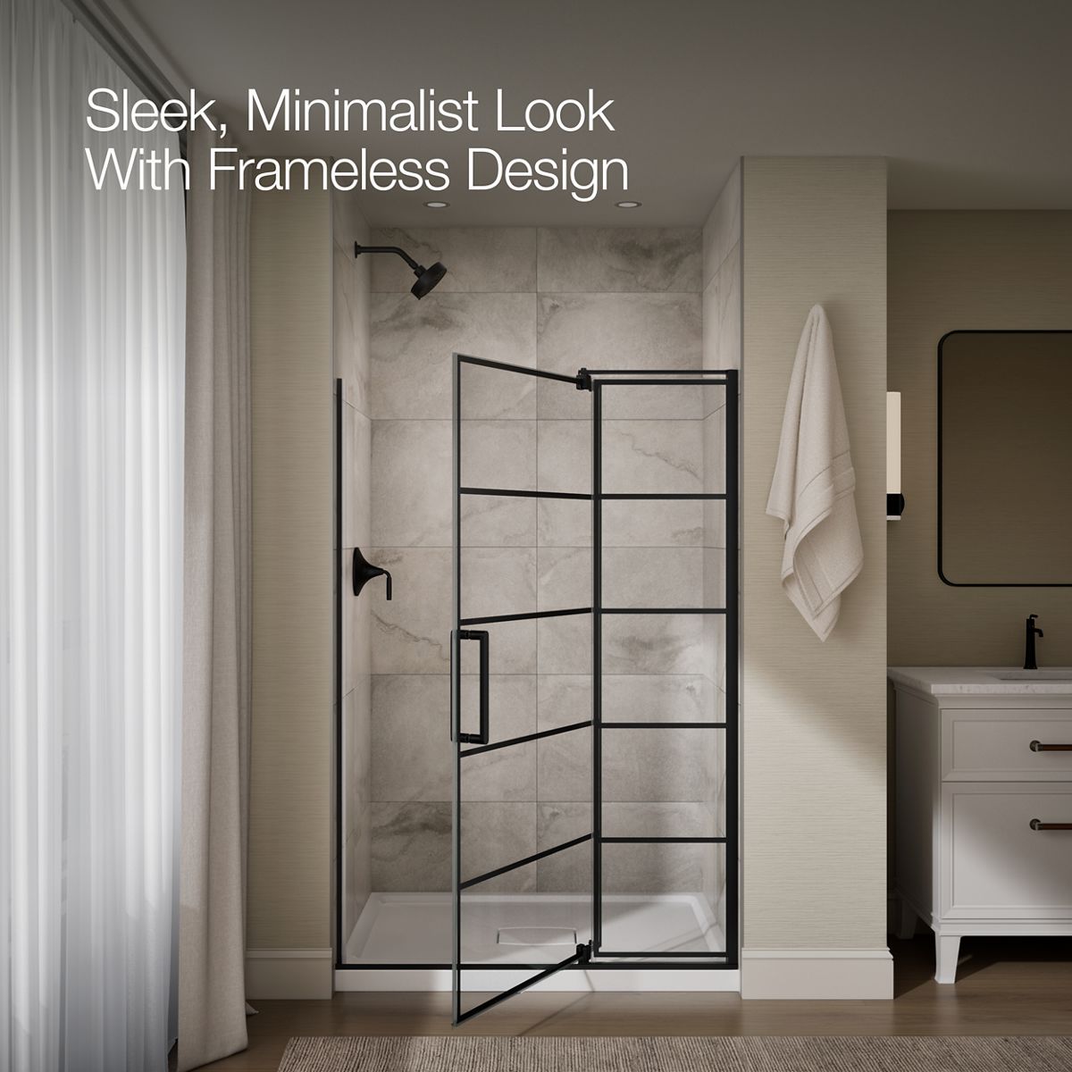 angled view, not straight-on, 1-point perspective, product in use