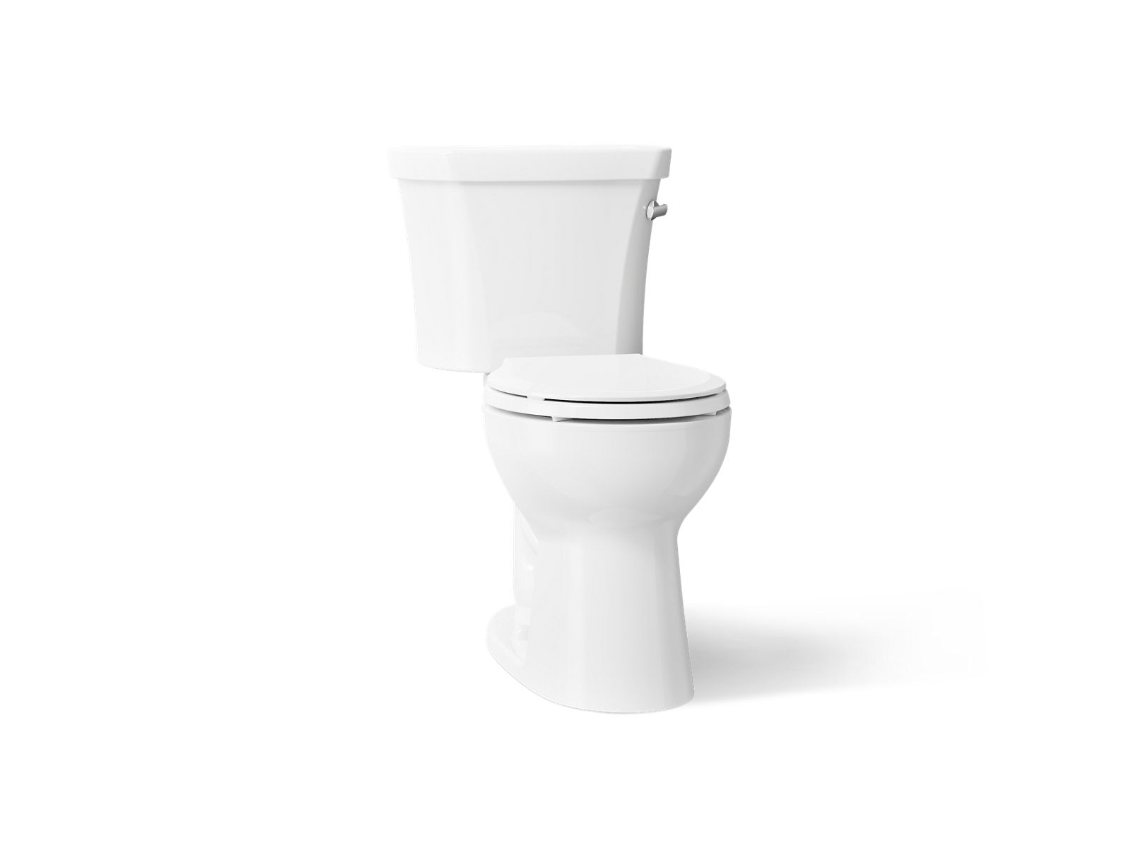 Highline Two-piece round-front toilet, 1.28 gpf
