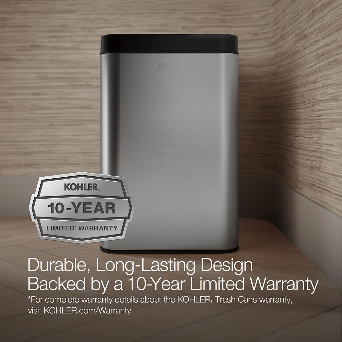 6-1/2-Gallon Open-Top Trash Can | K-31314 | KOHLER